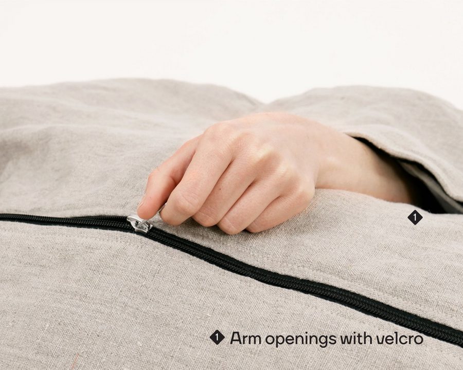 Nomad Heat Wool Sleeping Bag - arm opening
