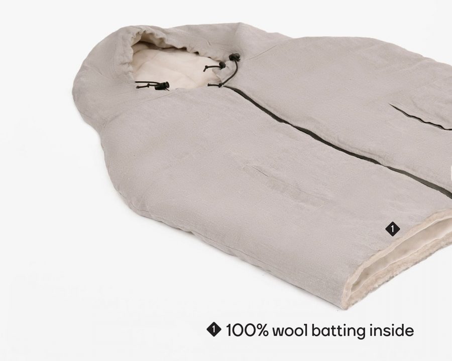 Nomad Heat Wool Sleeping Bag - wool batting detail