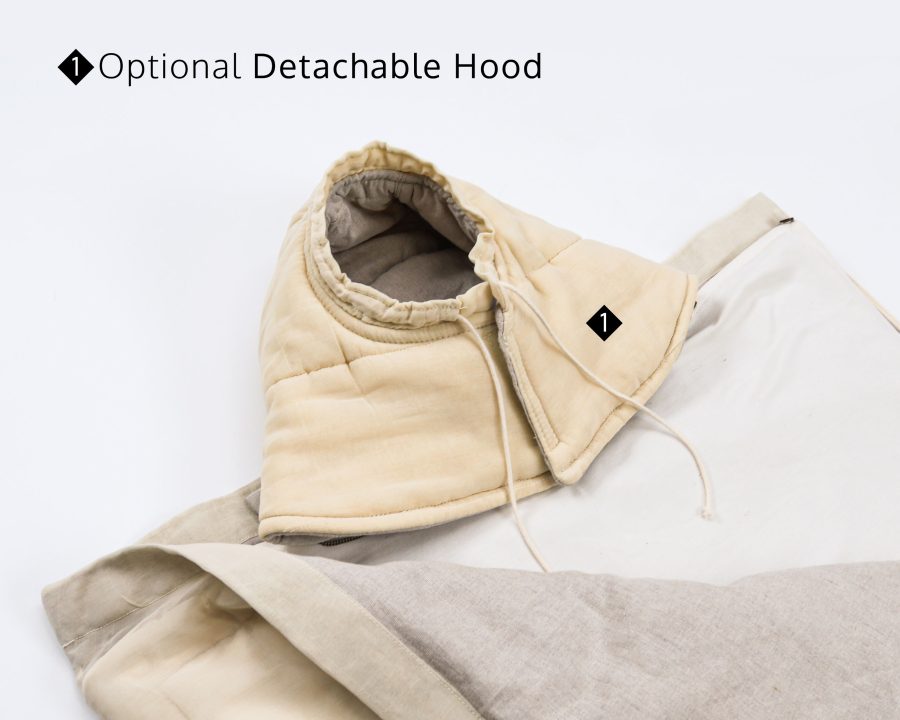 Nomad Heat 2 in 1 Wool Sleeping Bag with detachable hood