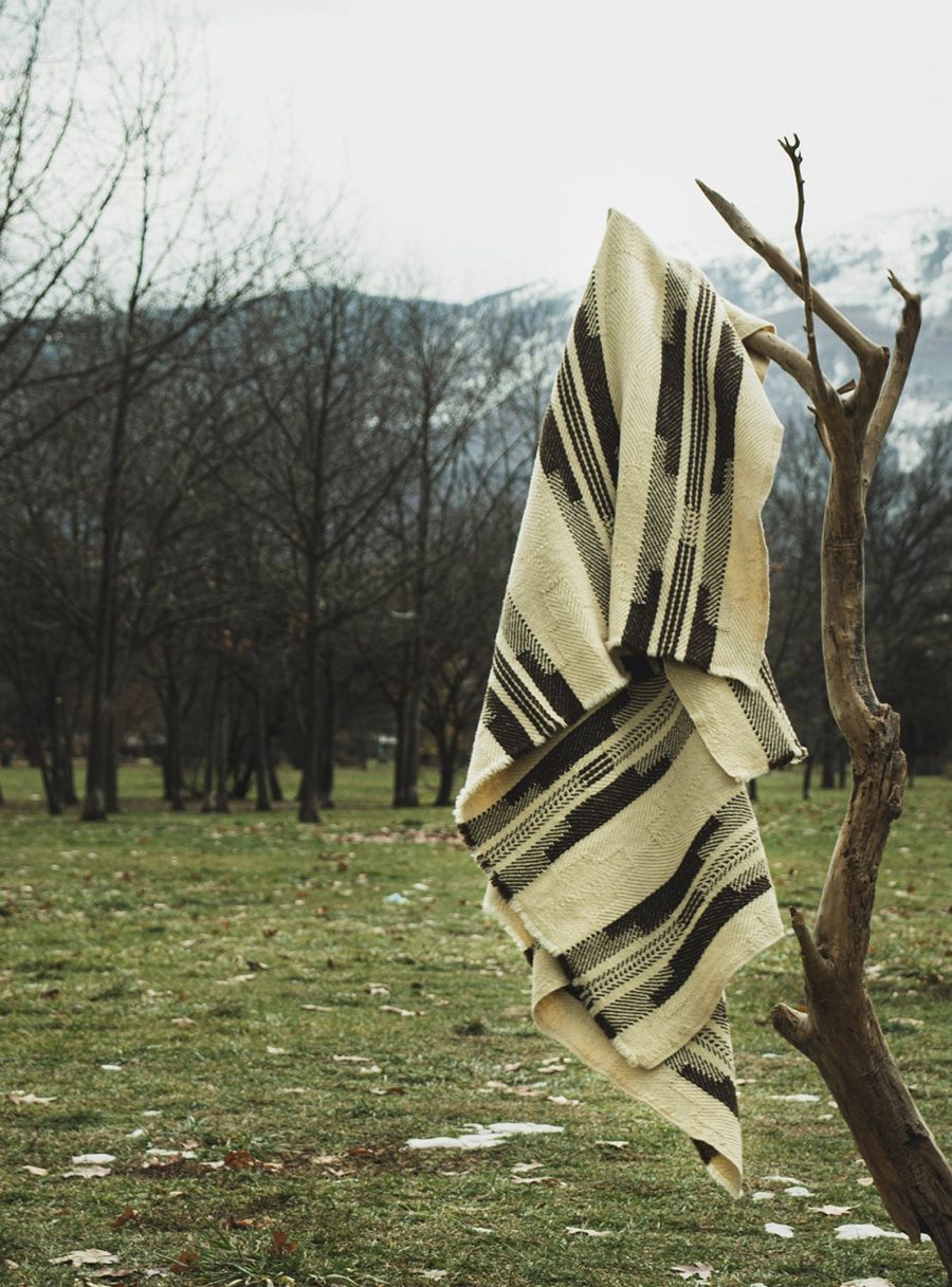 Heavy Wool Blanket - outdoors